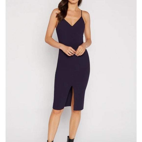NWT Likely Brooklyn Fitted Midi Dress in Navy - Picture 1 of 14